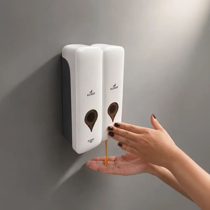 Dispensador De Líquidos Doble Contenedor 600ml 2